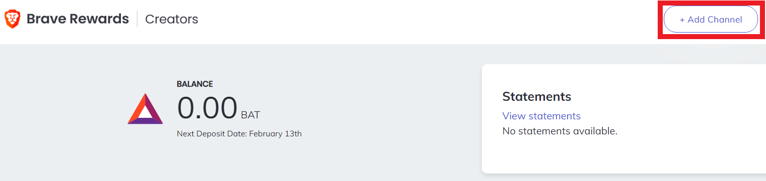 Add Brave Creators Channel Add Brave Creators Channel
