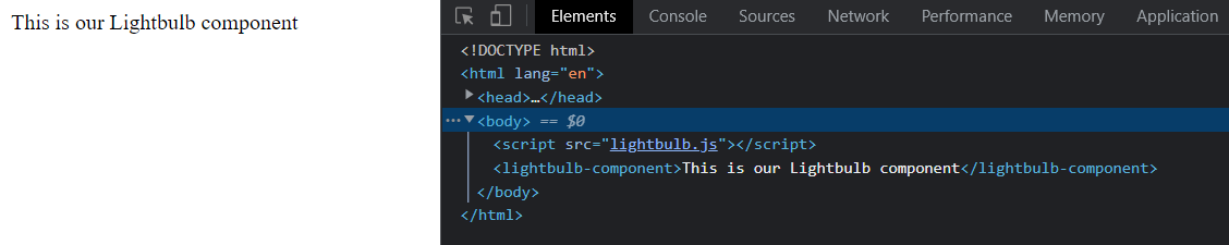 Lightbulb Custom Component Lightbulb Custom Component